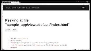 web2py tutorial