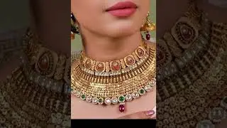 Diamond & Gold Wedding Bridal jewellery sets latest design 2024|Heavy necklace set ||Diamond & Gold