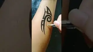 Membuat  Tato Tribal Vector Pakai Pulpen 