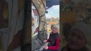 Роспись  стены.баба яга мастер Ира. 