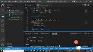convert CSV files to JSON in VS code using Javascript/Node.js under 5 minutes