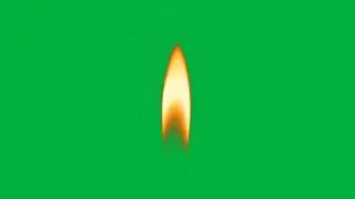 Candle Flame Green Screen 