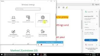 how to set proxy in  windows 10