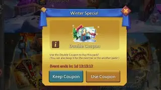 Lords mobile Double Coupon Event || opening 600 fortune chest 