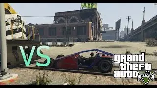 GTA 5 ПОЕЗД ПРОТИВ МАШИНЫ-РАМПЫ
