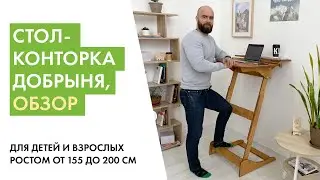 Обзор на стол-конторку Добрыня на рост 155-200 см