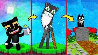 МАЙНКРАФТ но ЖИЗНЬ МУЛЬТЯШНОГО КОТА от ДЕТСТВА до СТАРОСТИ! ТРОЛЛИНГ ЭВОЛЮЦИЯ MINECRAFT CARTOON CAT