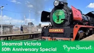Steamrail Victoria 50th anniversary special at Geelong Station