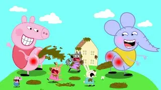 Peppa and Emily Elephant play the 