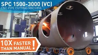 Pipe & vessel cutting automation: SPC 1500 - 3000 PT / VC cutting machine for up to 3.000 mm (118")