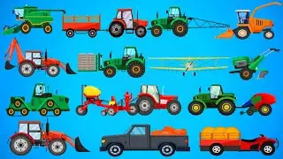 Farm Vehicles and their Names|Agricultural Vehicles|Harvester|Tractor|Planter #farming #vehicles