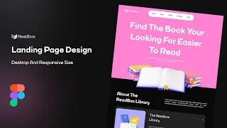 Landing page UI Design in Figma For Beginners + Responsive | Figma Tutorial
