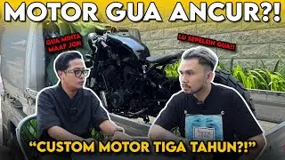 KACAU, CUSTOM MOTOR TIGA TAHUN GAK BERES⁉️ RAINBOW MOTOBUILDER SAYA KECEWA‼️