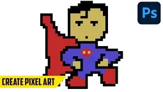 How to create Pixel Art in Photoshop - Pixelated Game Assets Tutorial