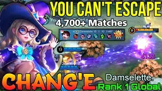 You Can't Escape Me! Chang'e 4,700+ Matches - Top 1 Global Change by Damselette. - Mobile Legends