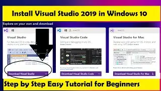 How to Download and Install Microsoft Visual Studio 2019 in Windows 10