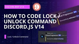 Discord.js v14 Tutorial: Creating Lock Channel & Unlock Channel Commands!