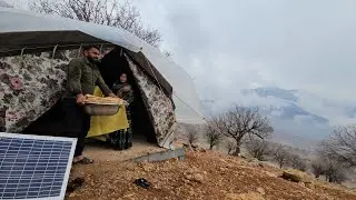 Hojjat and Farzaneh: Baking bread, making lentil soup