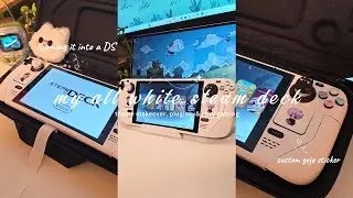 ☁️my all-white steam deck | theme makeover, plugins & cozy gaming