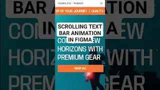 Scrolling text bar animation in Figma tutorial 