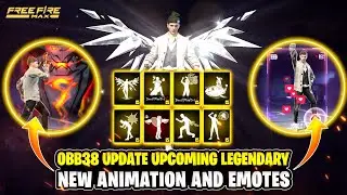 Upcoming New Emotes in Free Fire 😲 Free Fire New Emote || OBB38 Update Emotes Free Fire