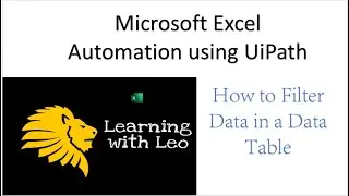 How to use filter activity in Data Table||UiPath||Excel Automation||RPA
