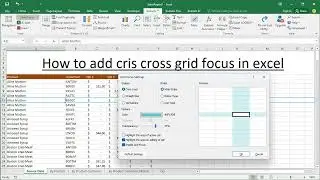 How to add criss cross grid focus in excel | How to use kutools in excel
