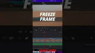 Freeze Frame in DaVinci Resolve 