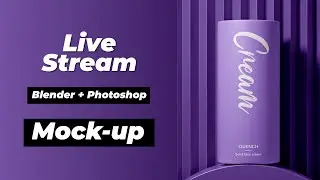 Live: Creación de Mockup con Blender 4.1 y Photoshop