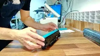 HP M28 smears, dirty print | HP CF244 drum