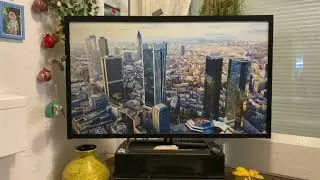 Fernseher verstecken: Frame Rollo 35x35 mm mit Foto, Logo, Motiv als Wand TV +  Akku + USB  Kabel