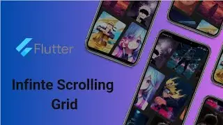 Flutter infinite scrollable grid | Make Anime wallpaper app | starggerd grid flutter