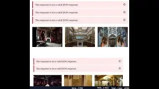 The response is not a valid JSON response