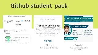 How to Apply for GitHub Students benefits (GitHub Student Developer Pack 2024 applying first time)