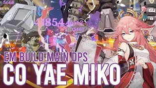 EM build Main DPS C0 Yae Miko in National Team Spiral Abyss Floor 12 Showcase | Genshin Impact