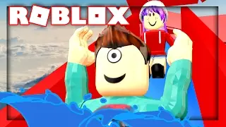 FUNNY WATER SLIDE GLITCH! | Roblox Water Park w/ RadioJH Games!