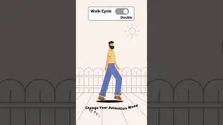 Walk Cycle To Double Bounce Walk cycle Animation in After Effects