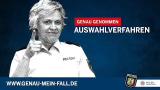 GENAU GENOMMEN - Auswahlverfahren