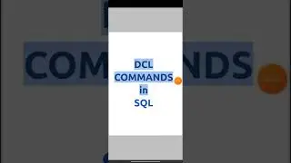 DCL Commands in SQL