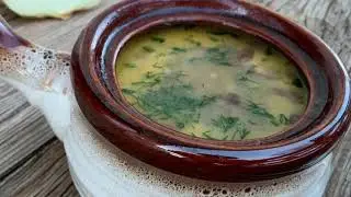 Cheese soup recipe.