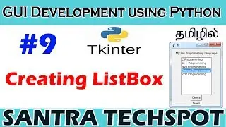 #9 | Creating ListBox and working with ListBox in Tkinter | Tkinter Tutorial in Tamil