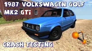 BeamNG Drive 1987 Volkswagen Golf Mk2 GTi (Beta) Crash Testing #50 - Insanegaz