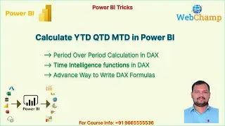 PBI 15.18: Mastering Time Intelligence Functions || Calculate YTD QTD MTD using DAX in Power BI