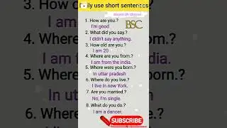 रोज बोलें जाने वाले अंग्रेजी वाक्य #shorts#shortsvideo #viralshortsvideo #youtubeshorts