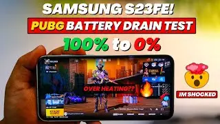 Samsung S23 fe BGMI Battery Drain Test - From 100% to 0%