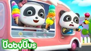 Olha o Carrinho de Sorvete, Kiki e Miumiu! | Família Bebê Panda | Músicas Infantis 🐼 por BabyBus