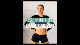 12 Minutes Hiit // no jumping // easy action workout at home #YogaHealthFitness