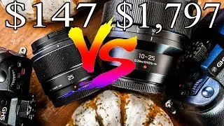 Panasonic 25mm f1.7 VS 10-25mm f1.7