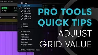 Pro Tools Quick Tips: Adjust Grid Value