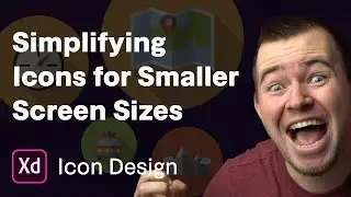 Simplifying icons for smaller screen sizes | Ep 22/30  [Icon Design in Adobe XD]